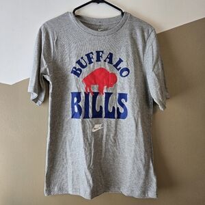 Nike Buffalo Bills NFL Youth Gray Short Sleeve Shirt Size XL 18-20 With Logo